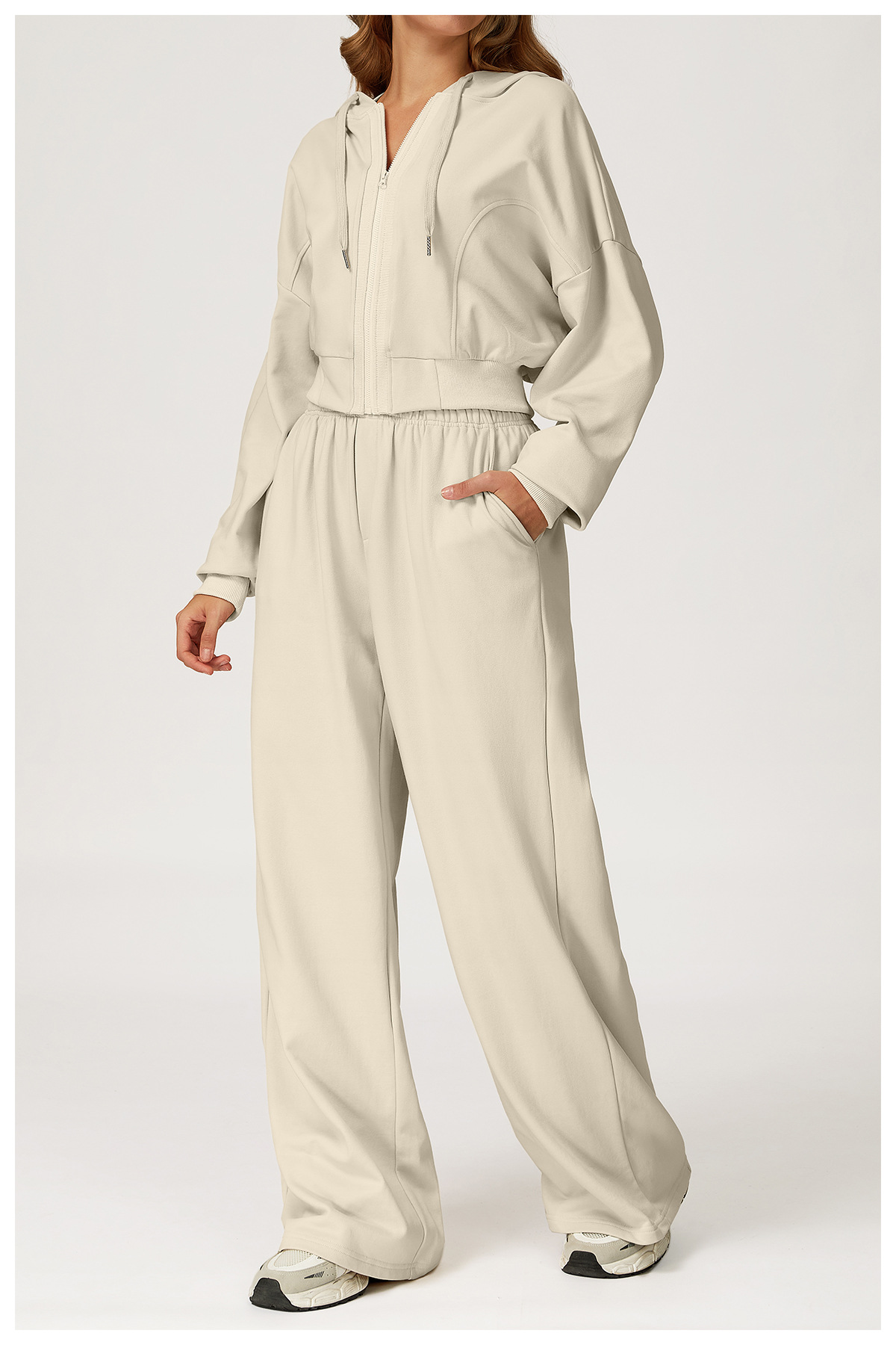 High - Waisted Wide - Leg Casual Sweatpants