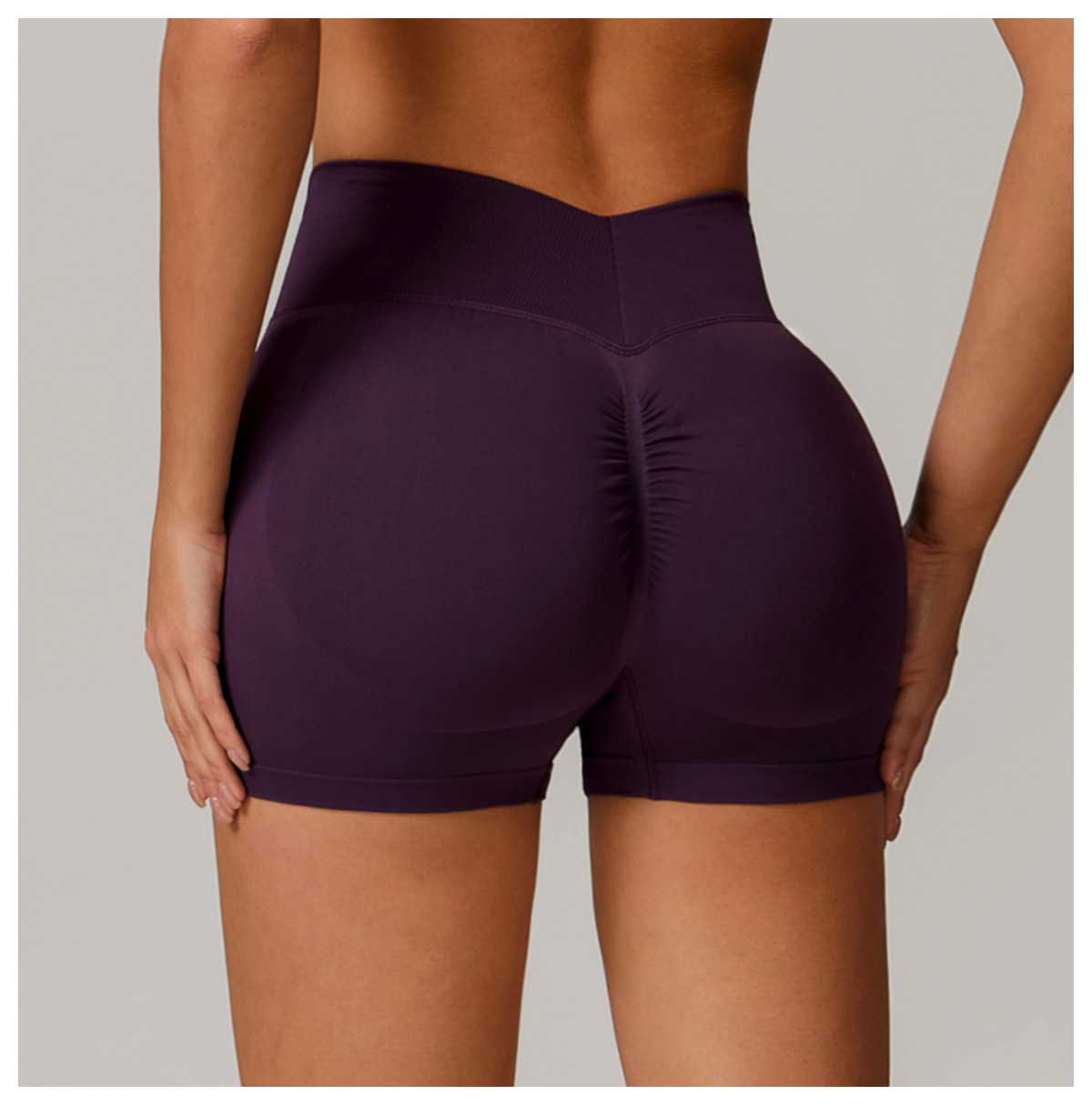 Seamless High - Waist Yoga & Running Shorts