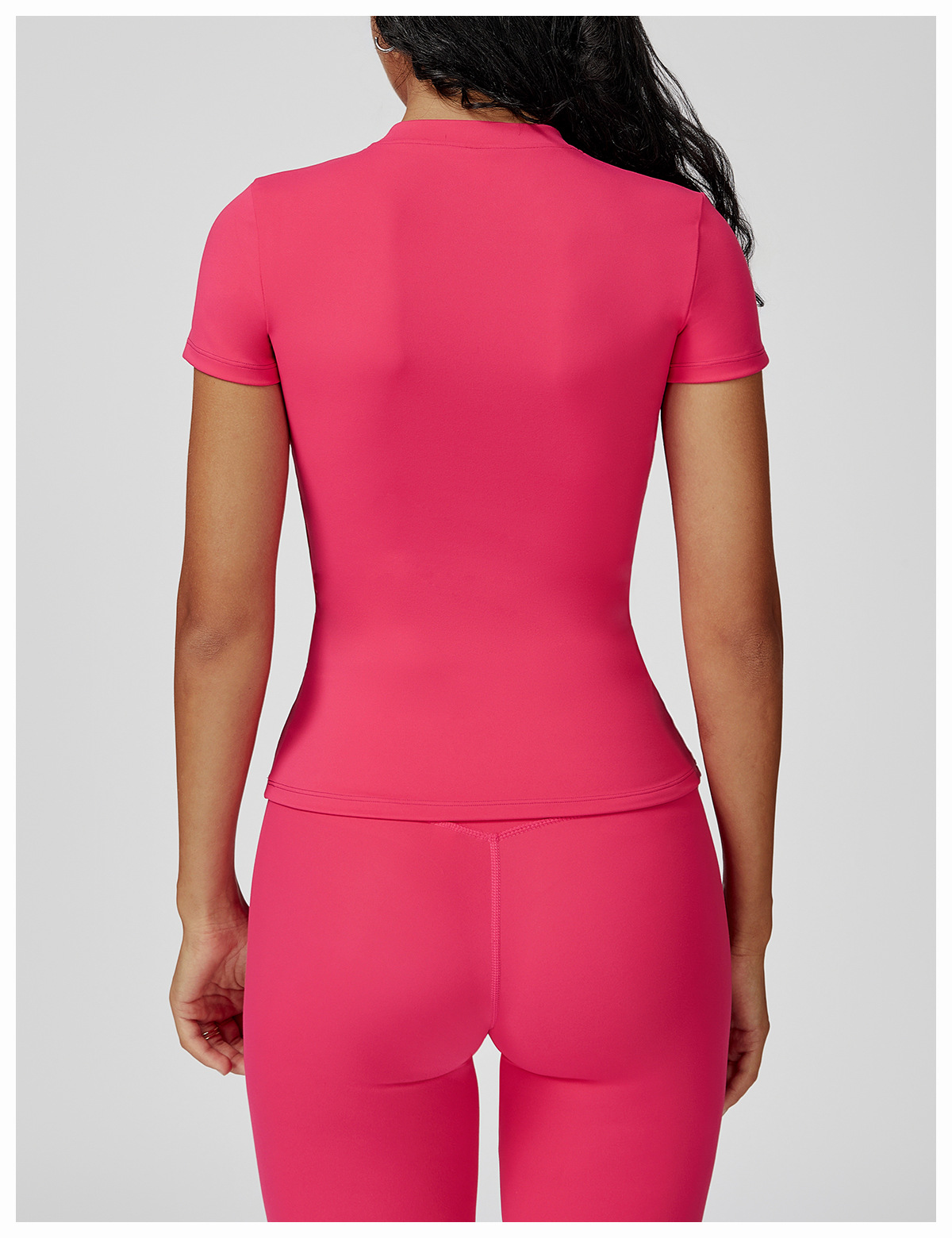 Women's Spring Quick - Dry Yoga & Fitness Short - Sleeve Tee