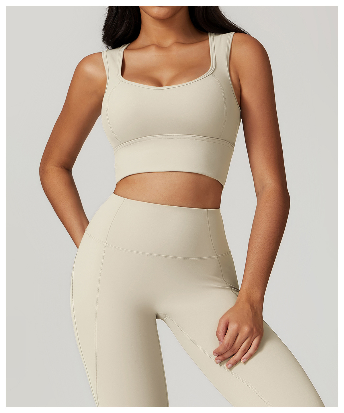 Brushed Backless Sports Bra Top