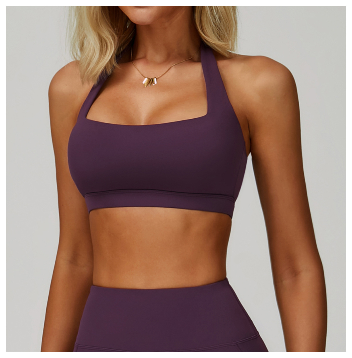 Halter Neck Yoga Sports Bra