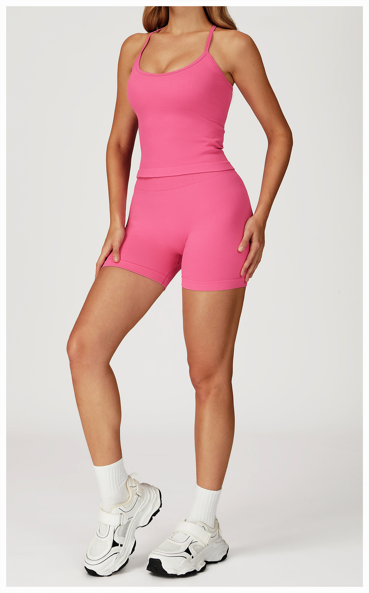 Seamless Slim - Fit Quick - Dry Tank & Shorts Yoga Set