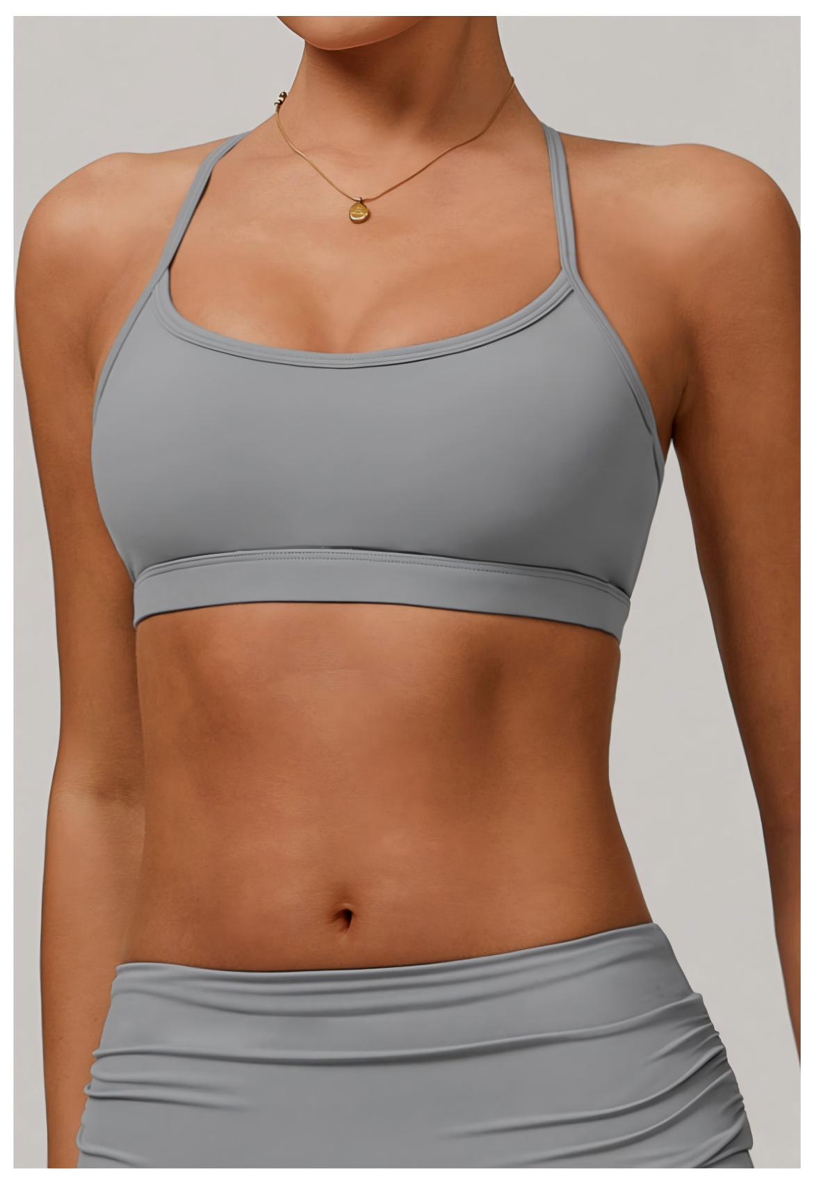 Strappy Backless Yoga Sports Bra