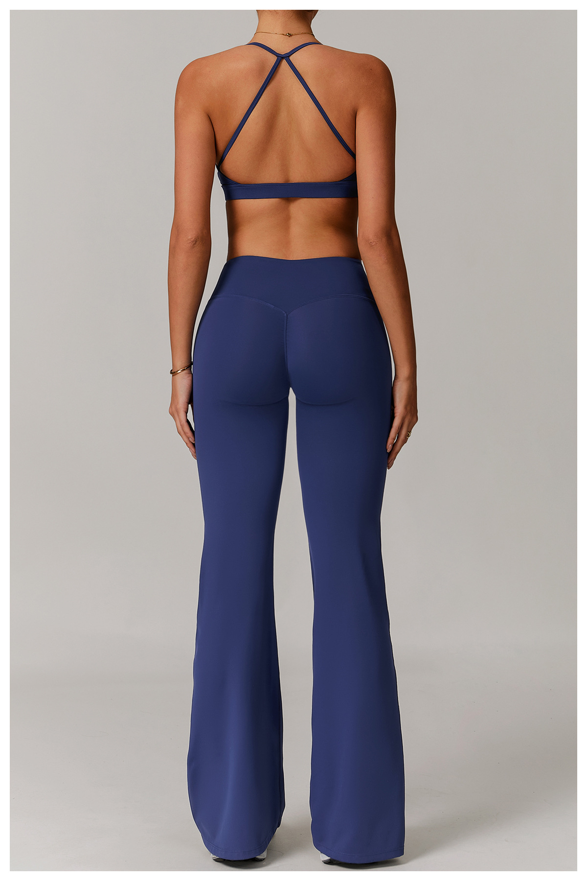 Women's Yoga Bra - and - flared - pants Set
