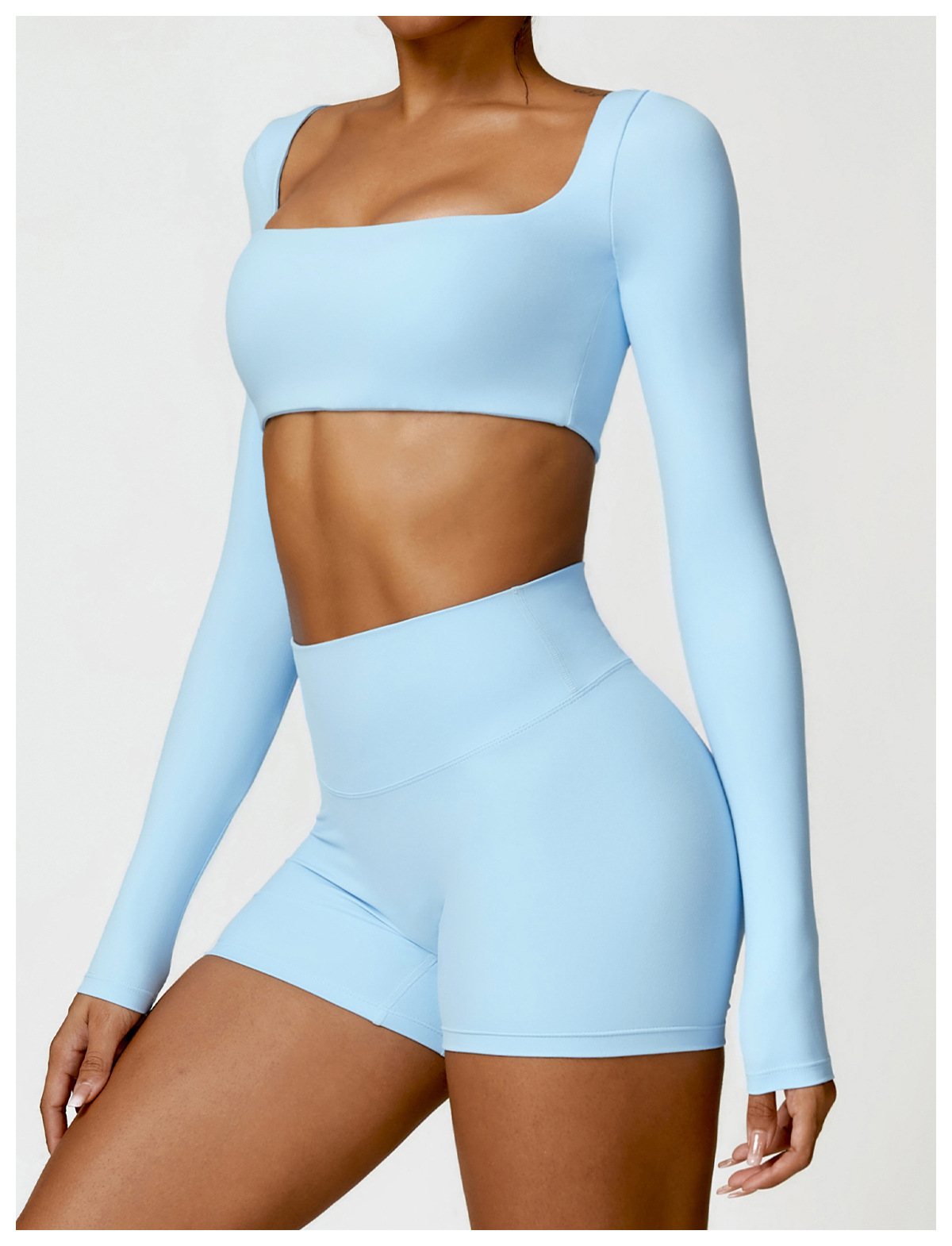 Fleece - Lined Long - Sleeve Yoga Top