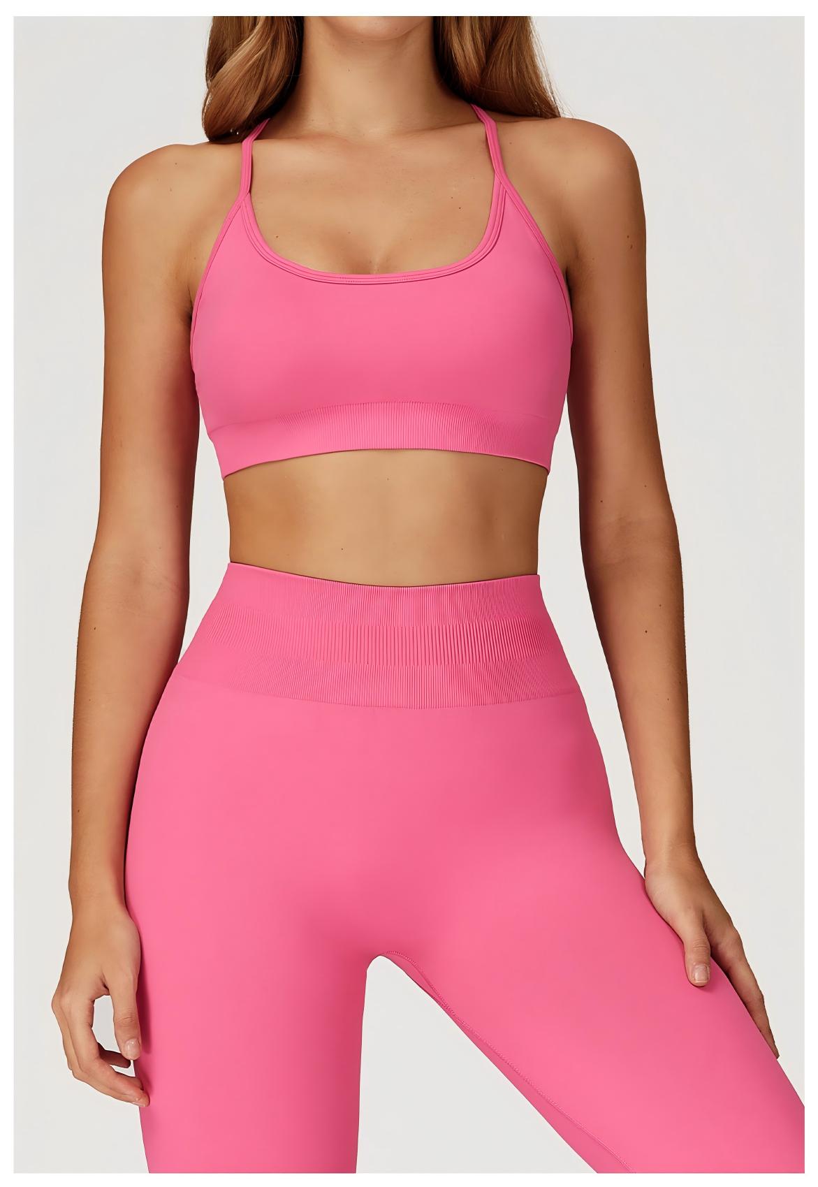 Seamless Yoga Sports Bra with Beautiful Back