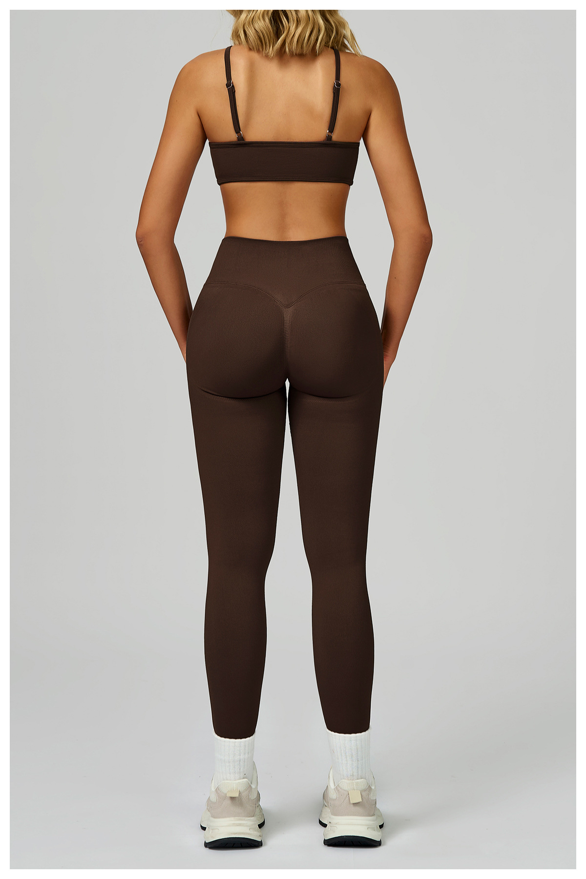Seamless Contrast Yoga Set 