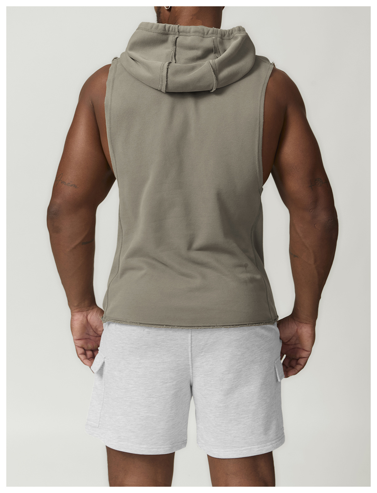 Men's Casual Sleeveless Hooded Tank Top