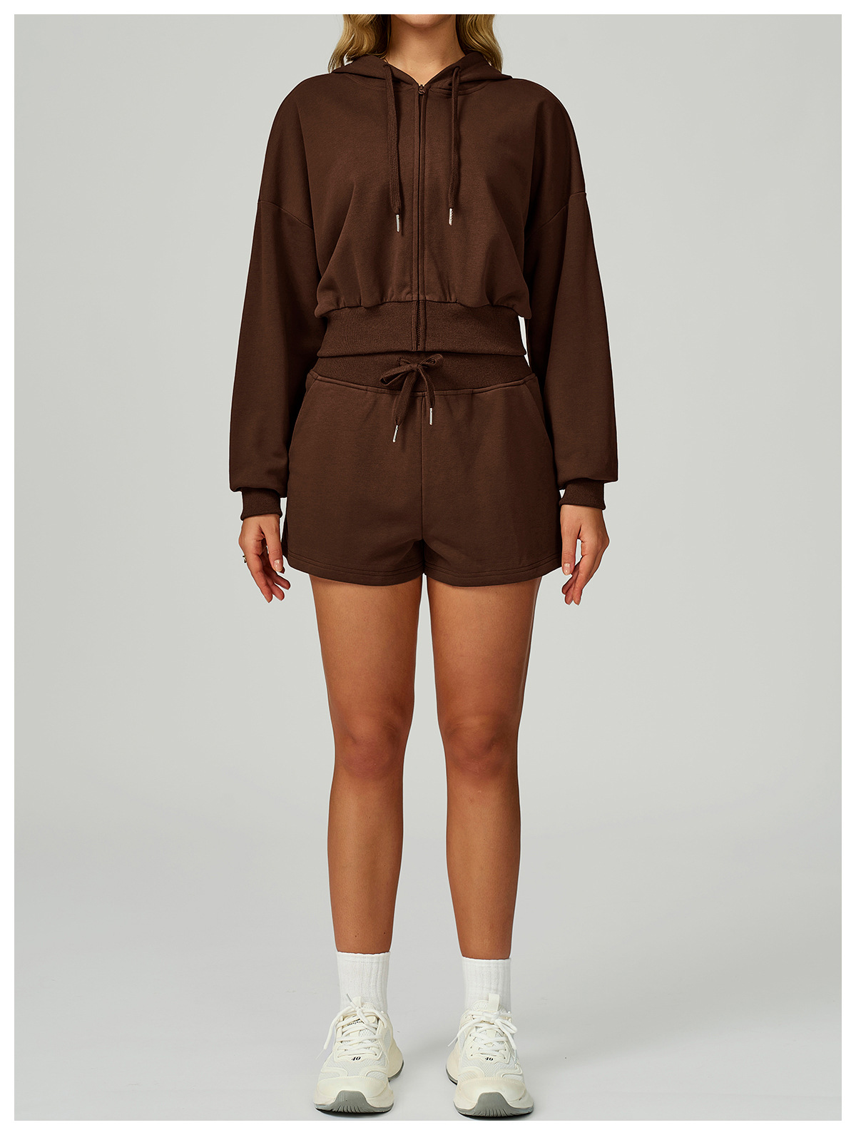 Autumn & Winter High - Waist Drawstring Sports Shorts