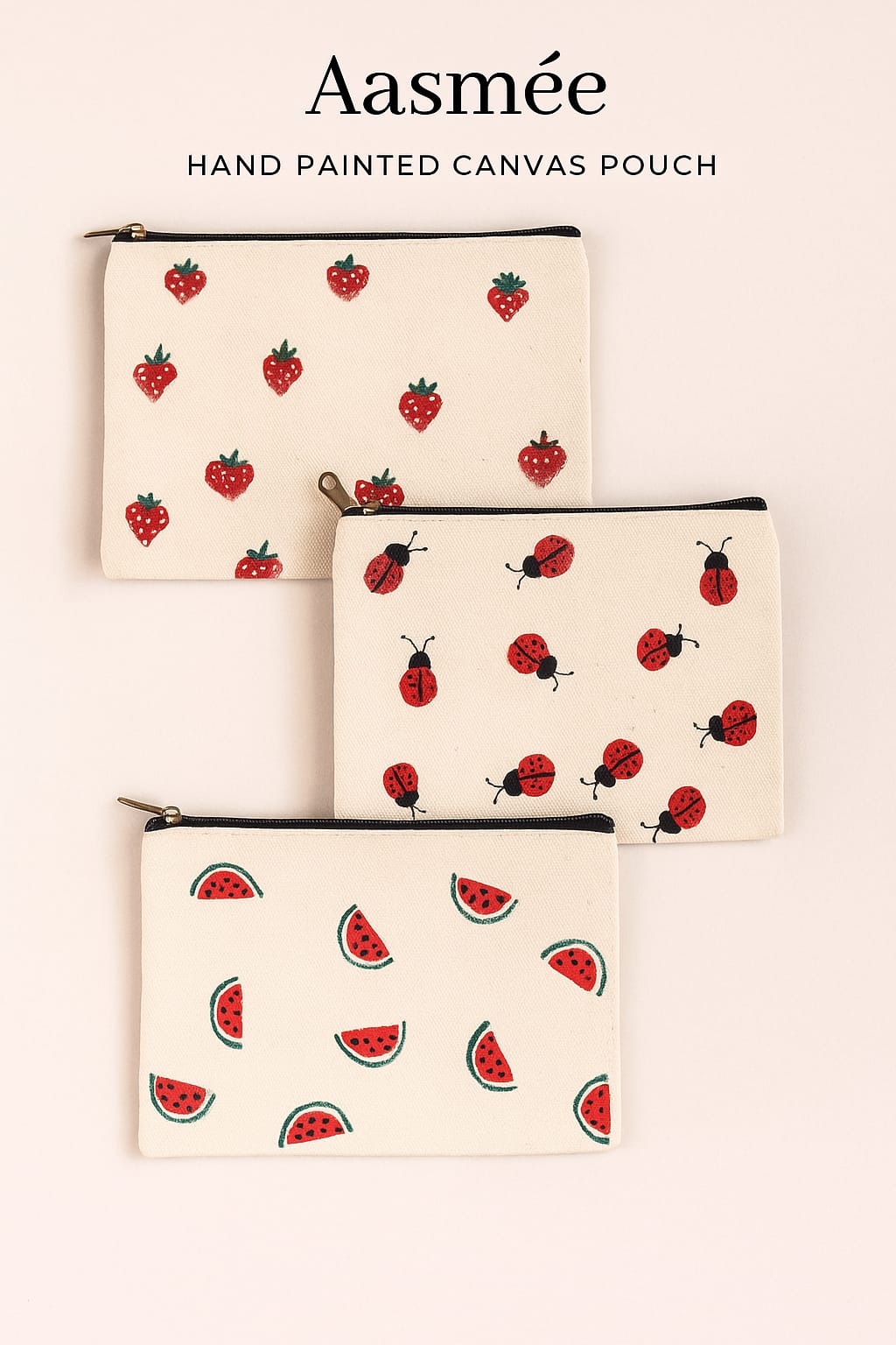 Hand Painted Canvas Pouch