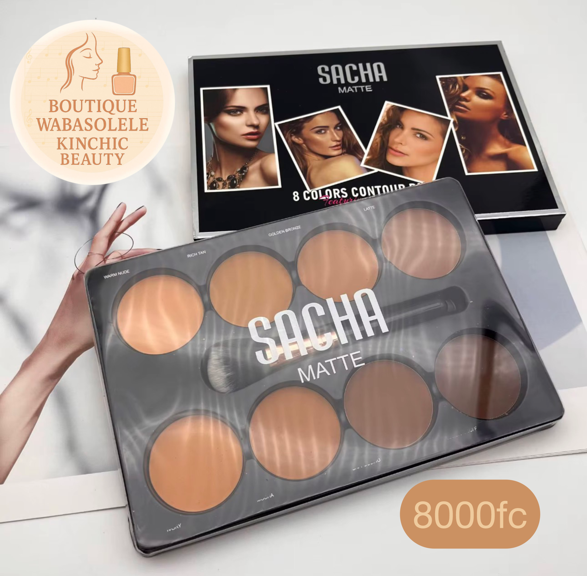 Palette de contouring Sacha Matte