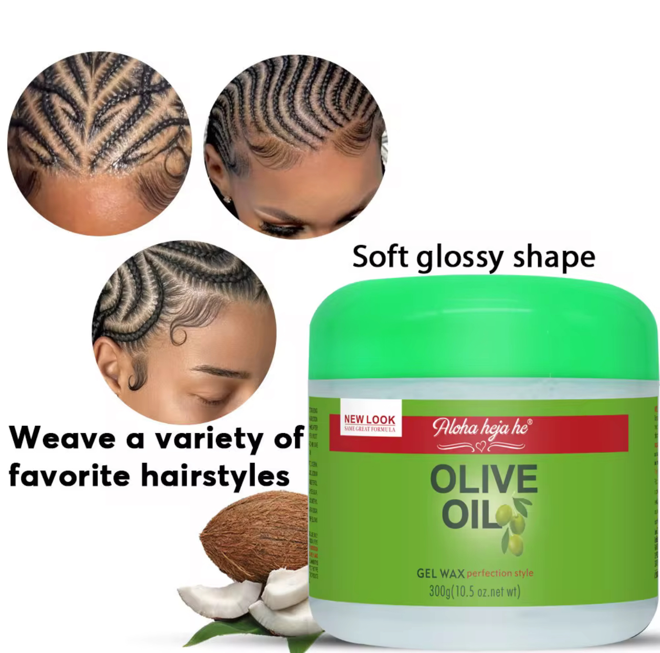Gel coiffant à l'huile d'olive
