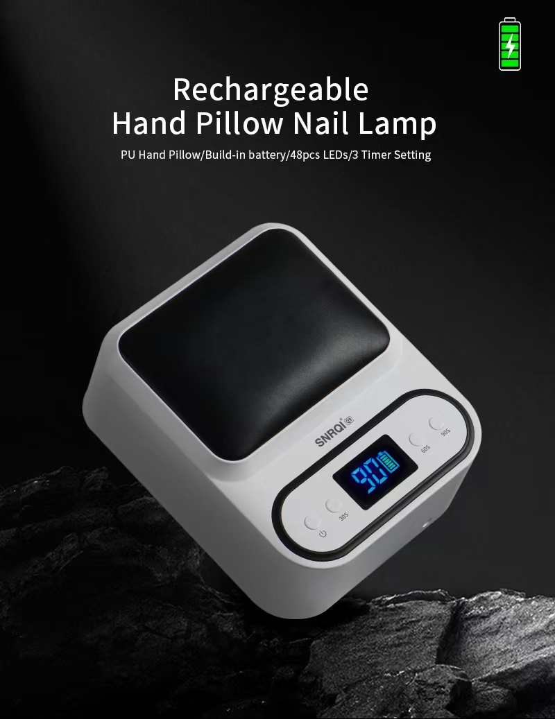 Lampe à ongles rechargeable avec coussin pour main