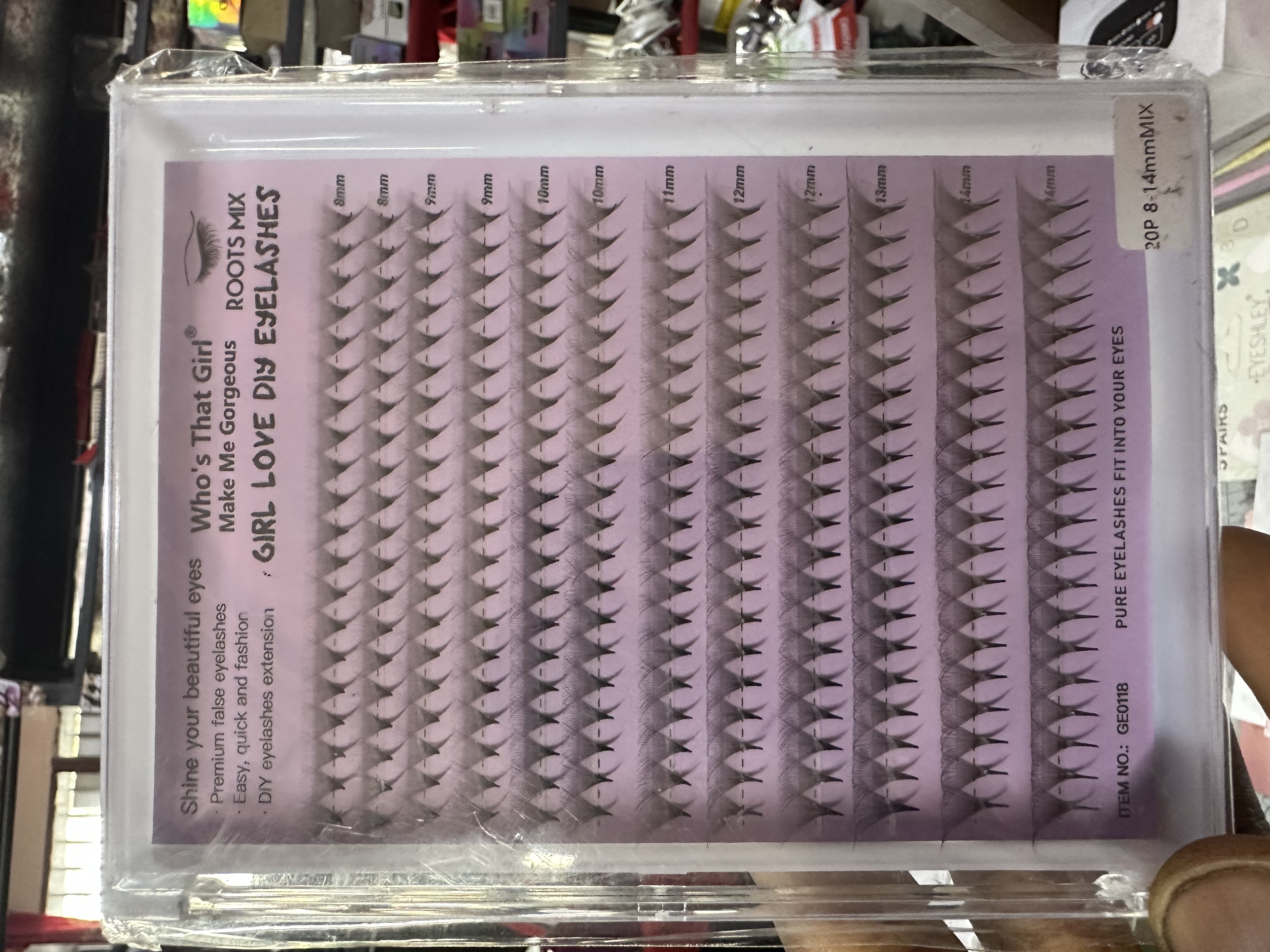 Faux cils individuels