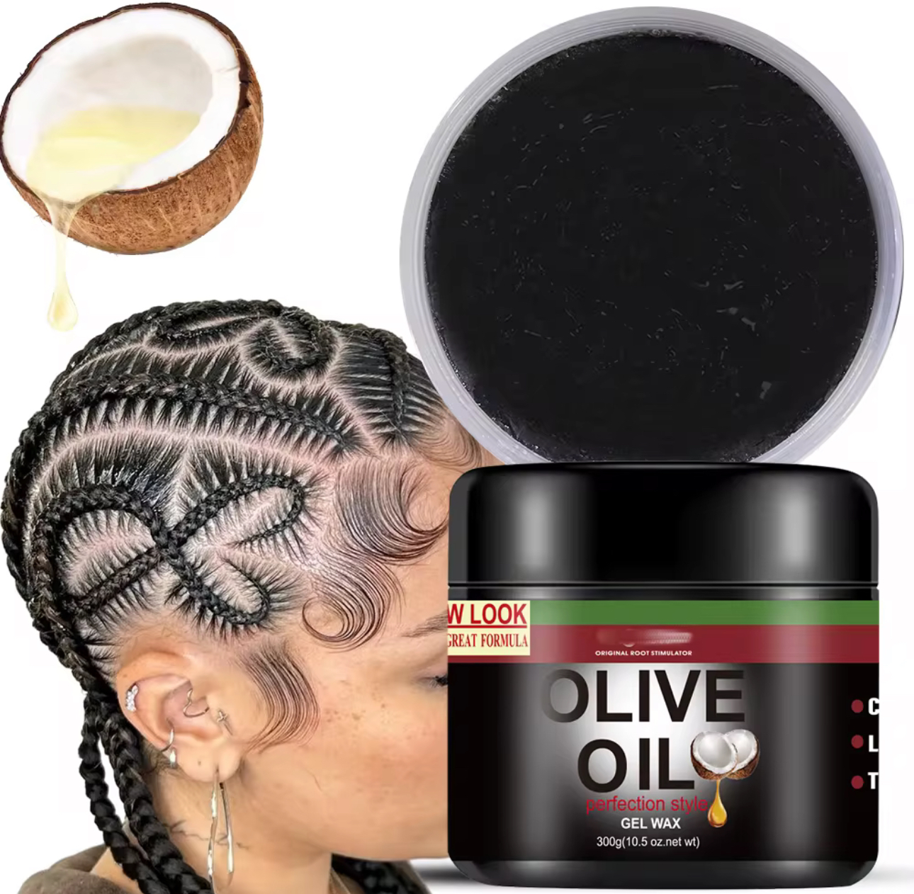 Gel coiffant à l'huile d'olive