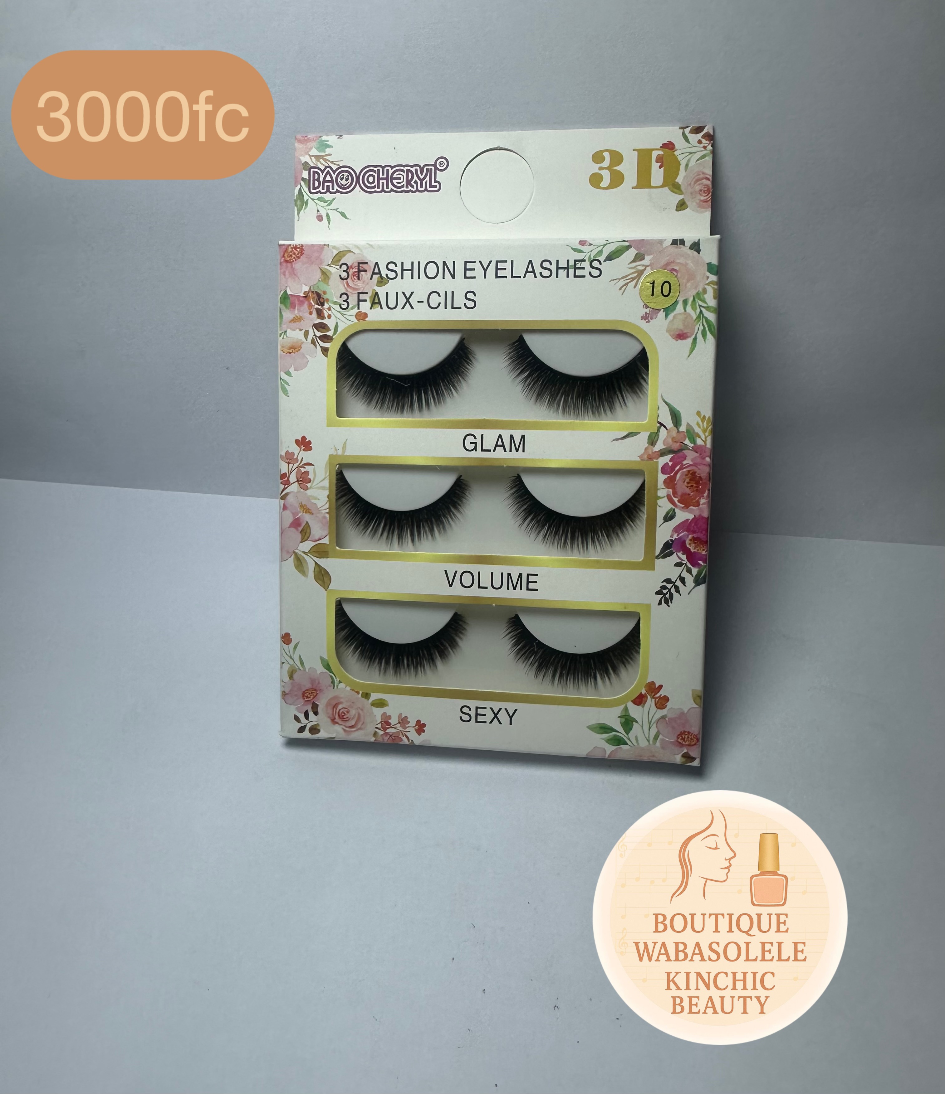 Faux-cils de mode 3D