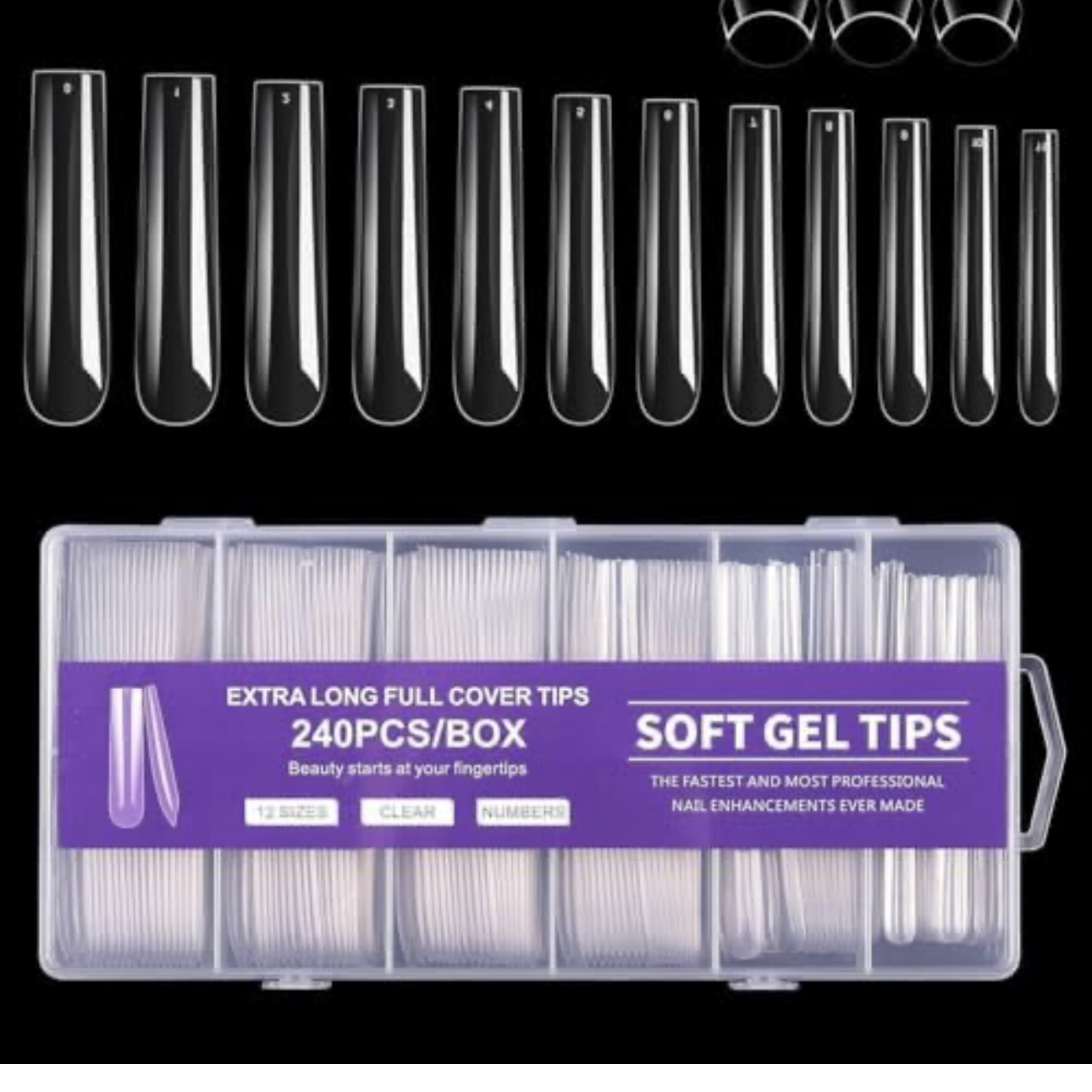 Capsules d’ongles en gel extra longues