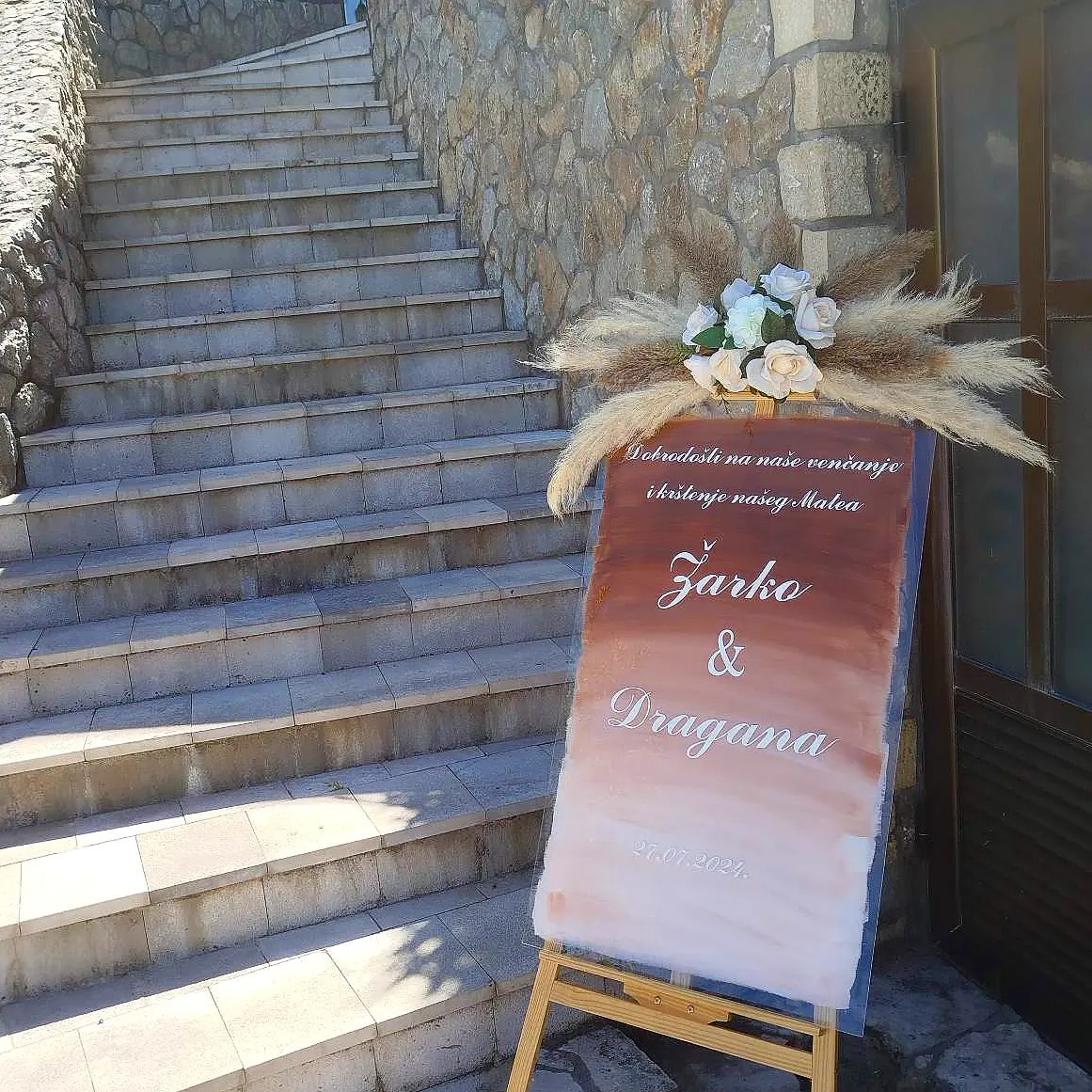 Dekoracije za venčanja - Tabla dobrodošlice 1