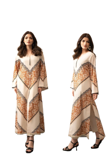 Printed Silk 2pc Suit