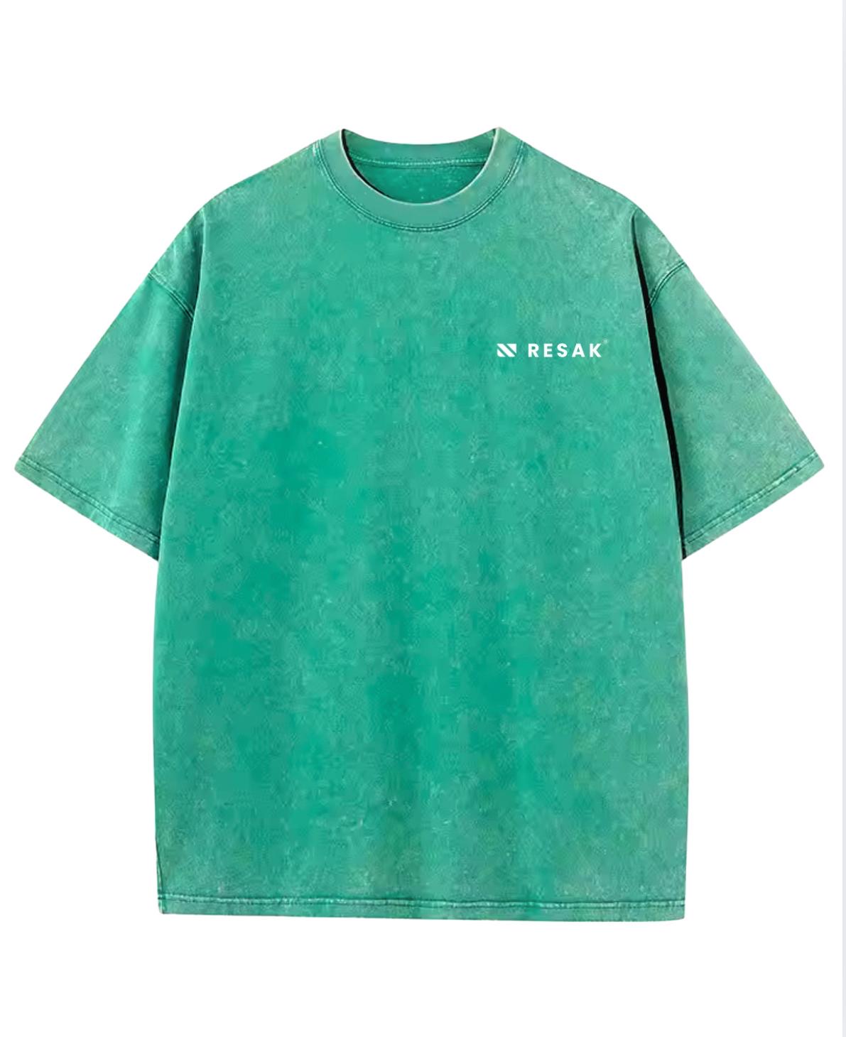 Camiseta worn green