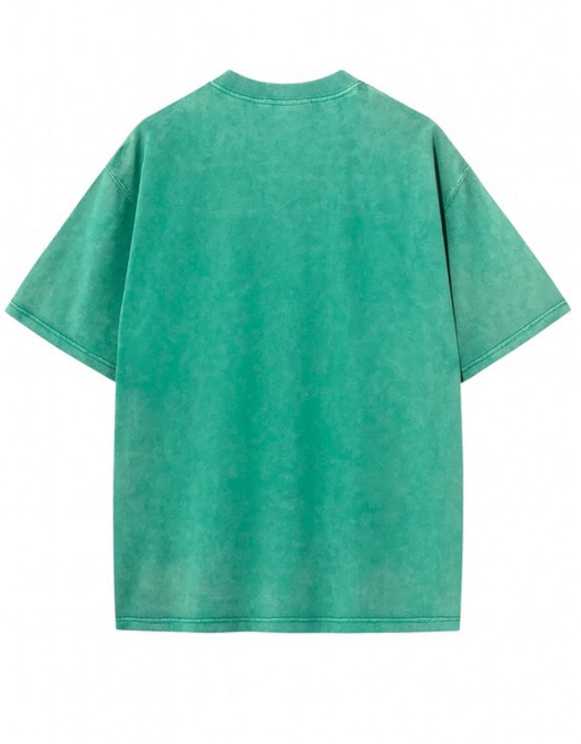 Camiseta worn green