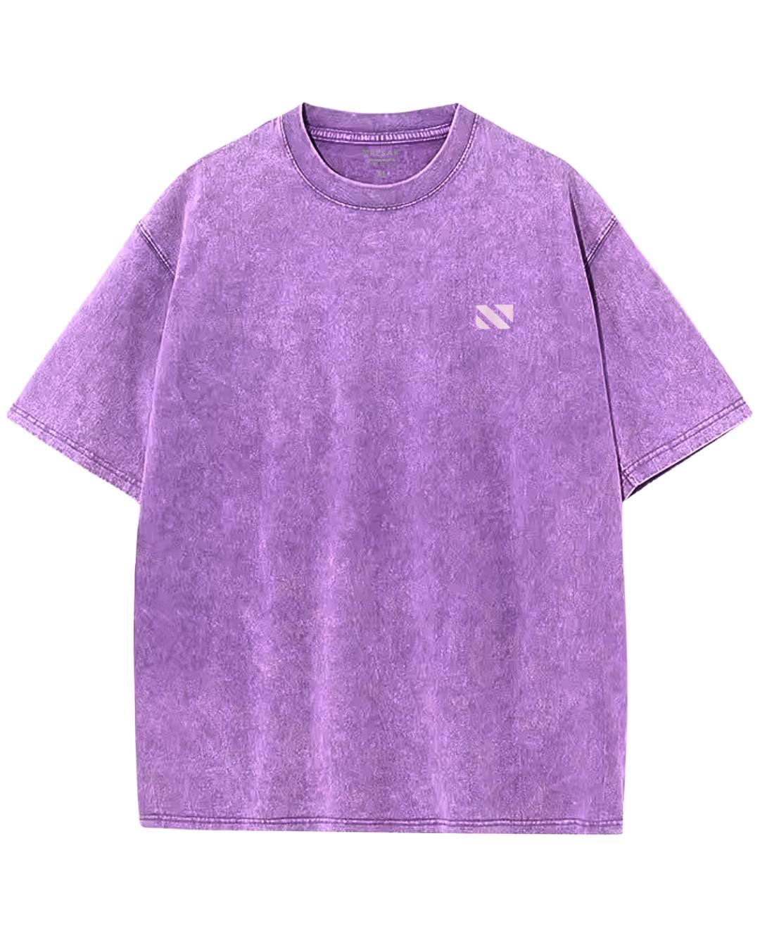 Camiseta worn purple