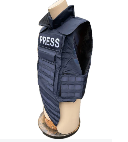  Colete para Imprensa com Protetor Balístico  X (.44 Mag .357 SIG)