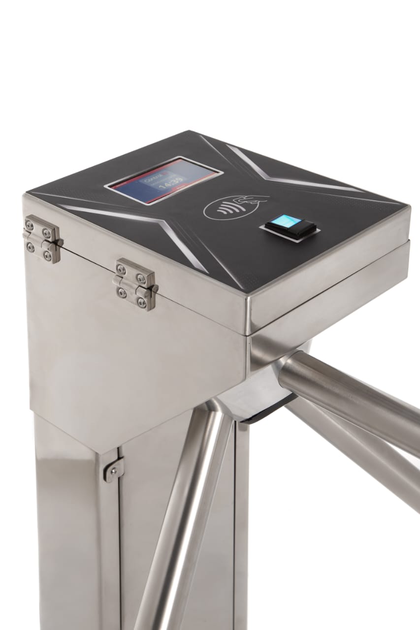 Catraca de Acesso Inox Biometrico