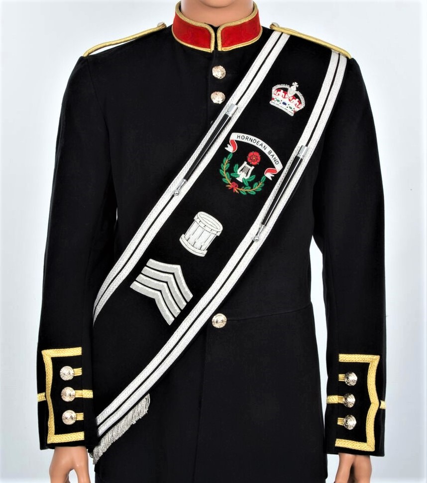 Drum & Pipe Major Blazer Custom Hand Made Embroidered Baldric Sash - 03