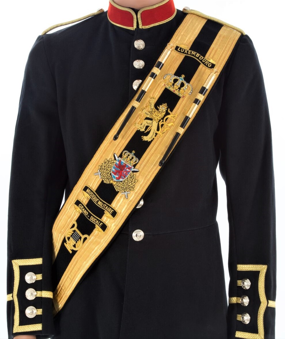 Drum & Pipe Major Blazer Custom Hand Made Embroidered Baldric Sash - 04