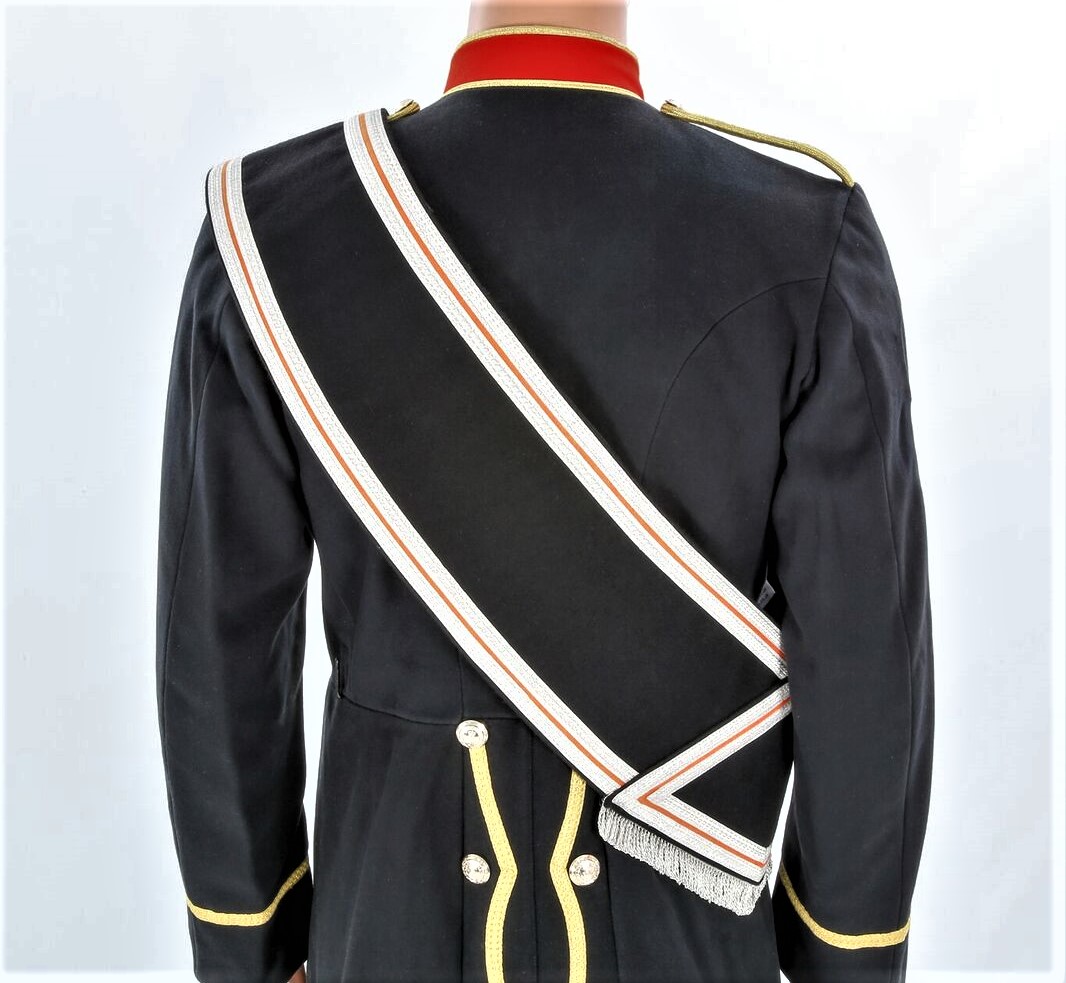 Drum & Pipe Major Blazer Custom Hand Made Embroidered Baldric Sash - 01