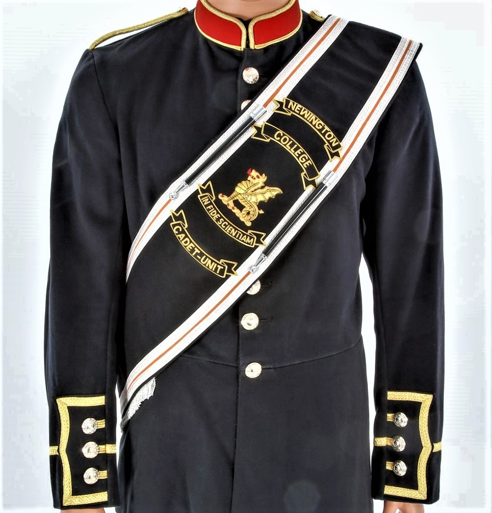 Drum & Pipe Major Blazer Custom Hand Made Embroidered Baldric Sash - 01