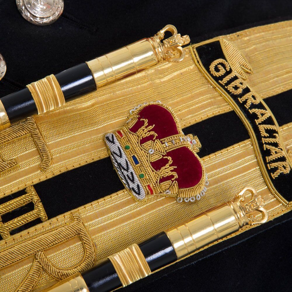 Drum & Pipe Major Blazer Custom Hand Made Embroidered Baldric Sash - 02