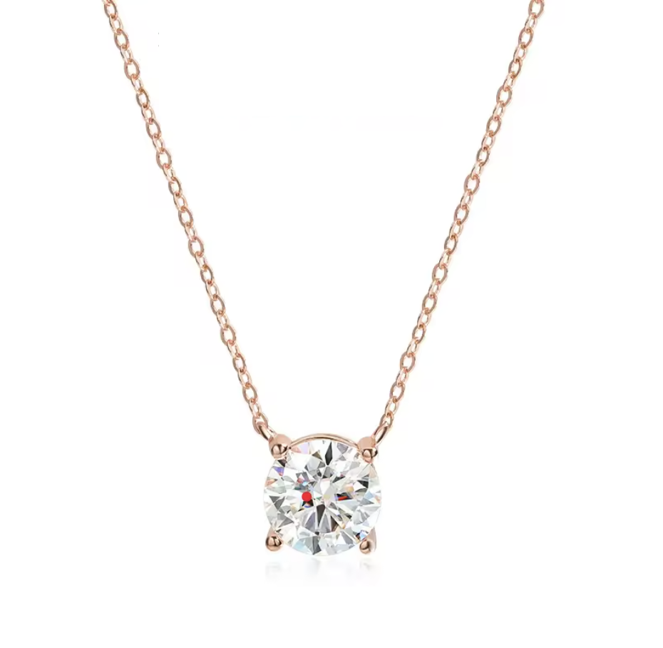 Rose Solitaire Necklace VVS1