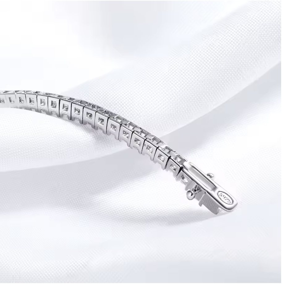 Silver Tennis Bracelet VVS1