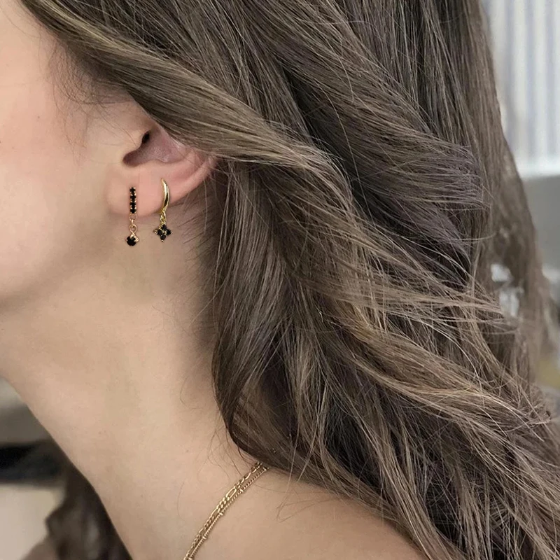 18K Gold-plated Earrings White