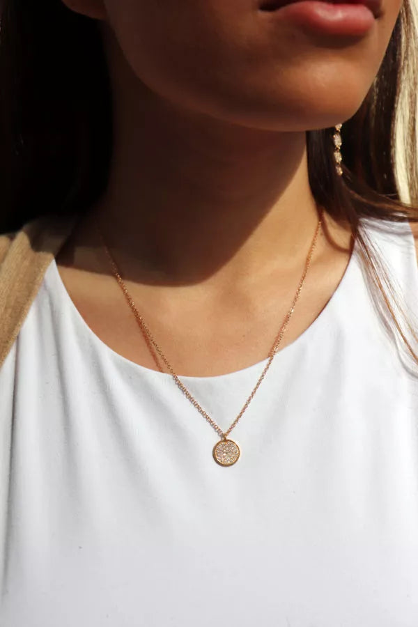 DIAMOND ROUND PENDANT