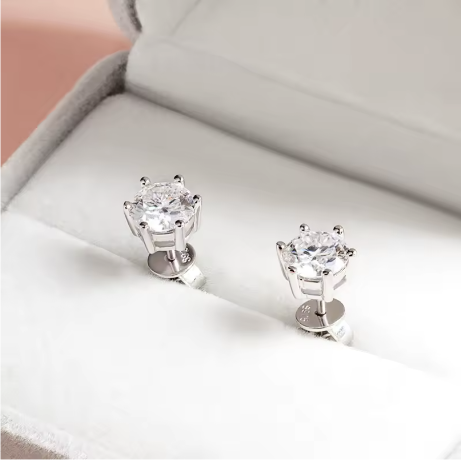 Moissanite Diamond Earrings