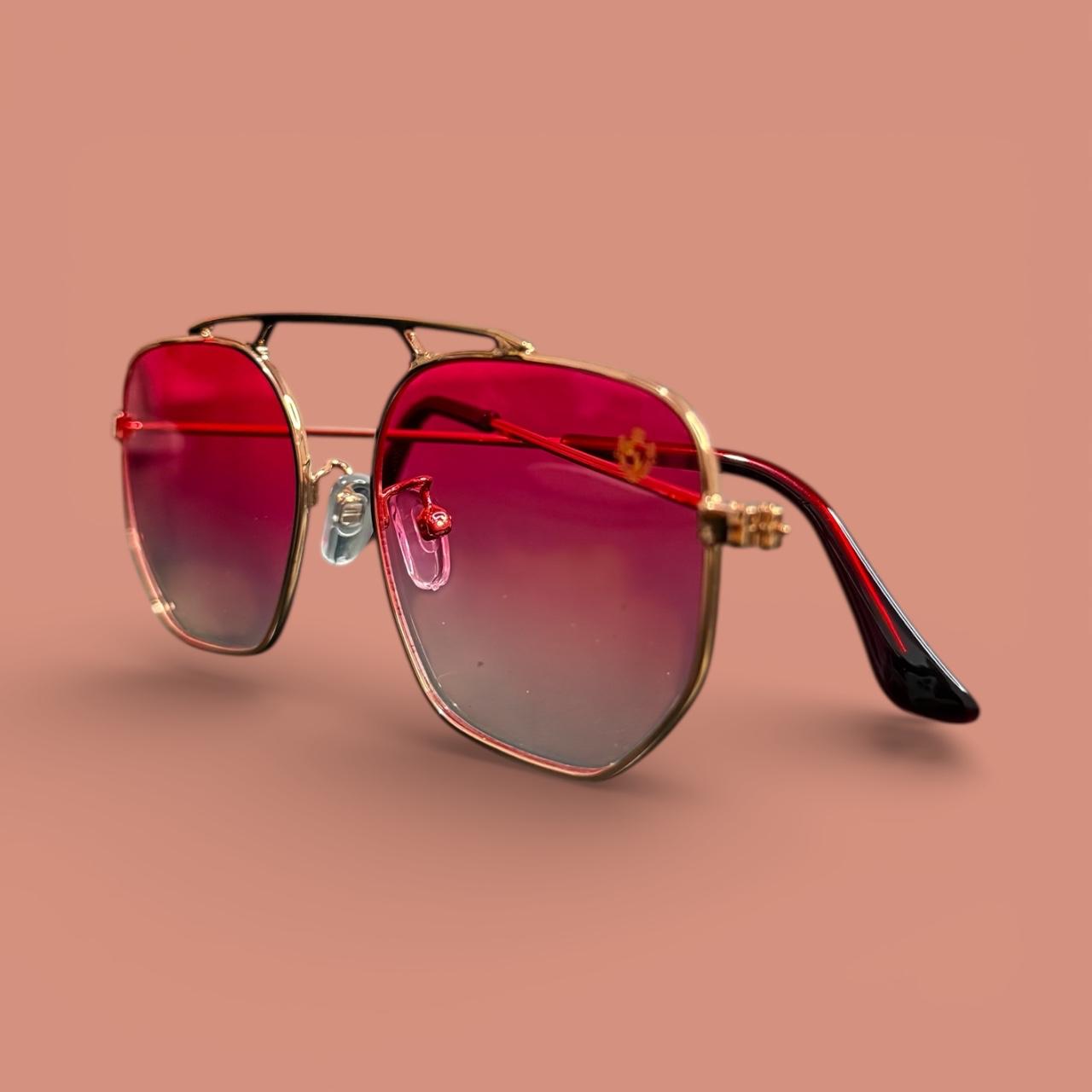 Óculos de Sol Kings Of Imported - Hexagonal rose.