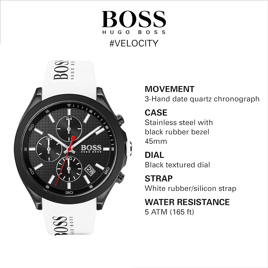 Relógio masculino de silicone Hugo Boss 1513718