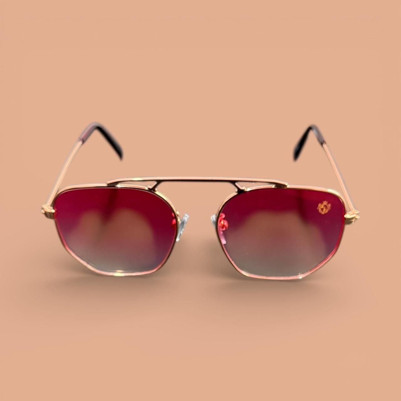 Óculos de Sol Kings Of Imported - Hexagonal rose.