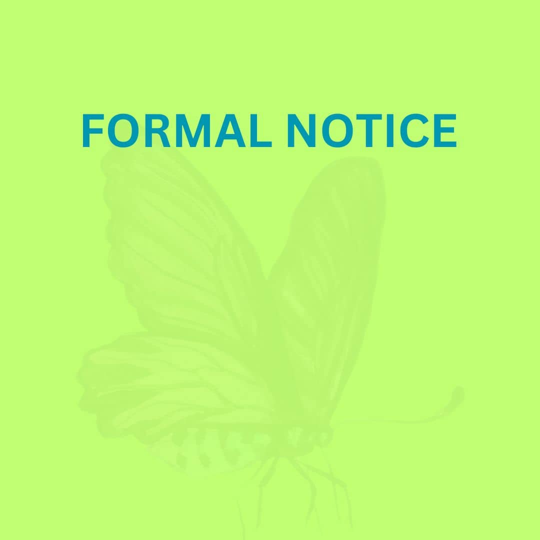 FORMAL NOTICE Fillable