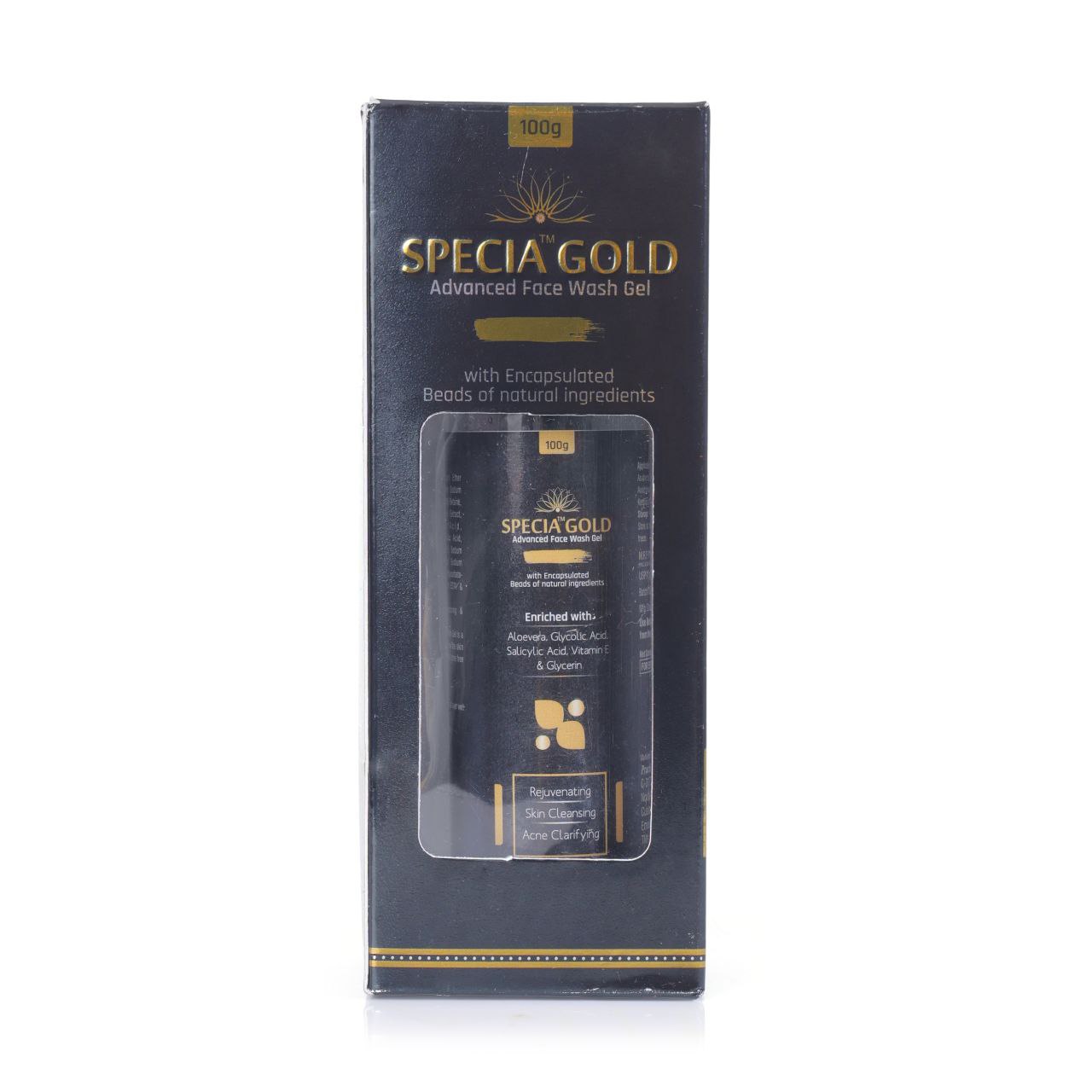 🌿 “Specia Gold Face Wash – Clear Skin, Fresh Glow, Every Wash!”