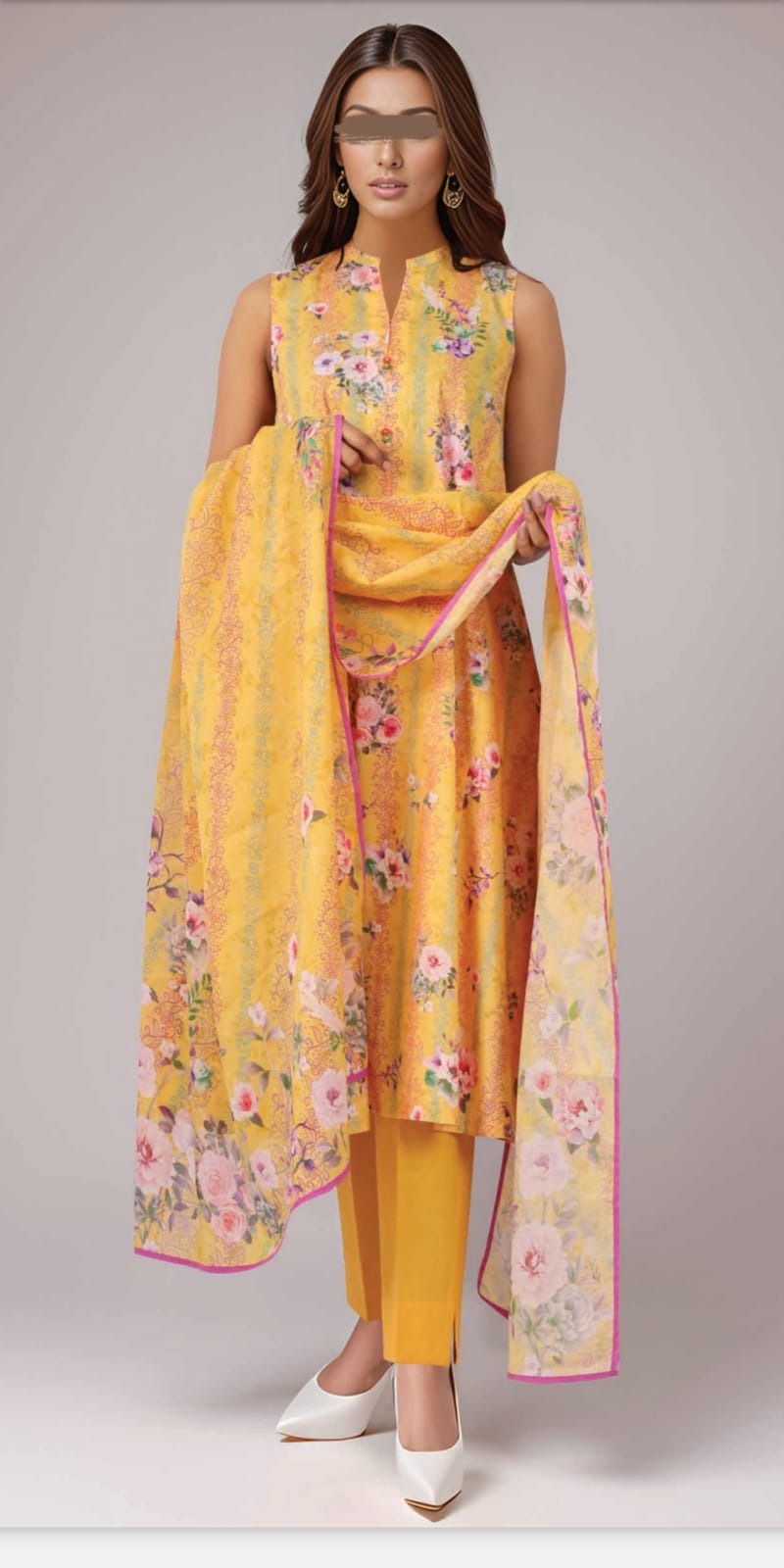 Summer Unstitched 3 PC Lawn Suit