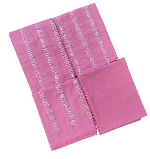 Baby Pink Embroidered  Suit