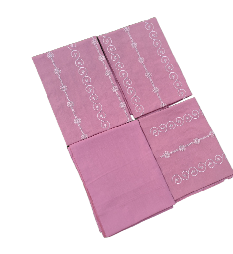 Pink Embroidered Suit