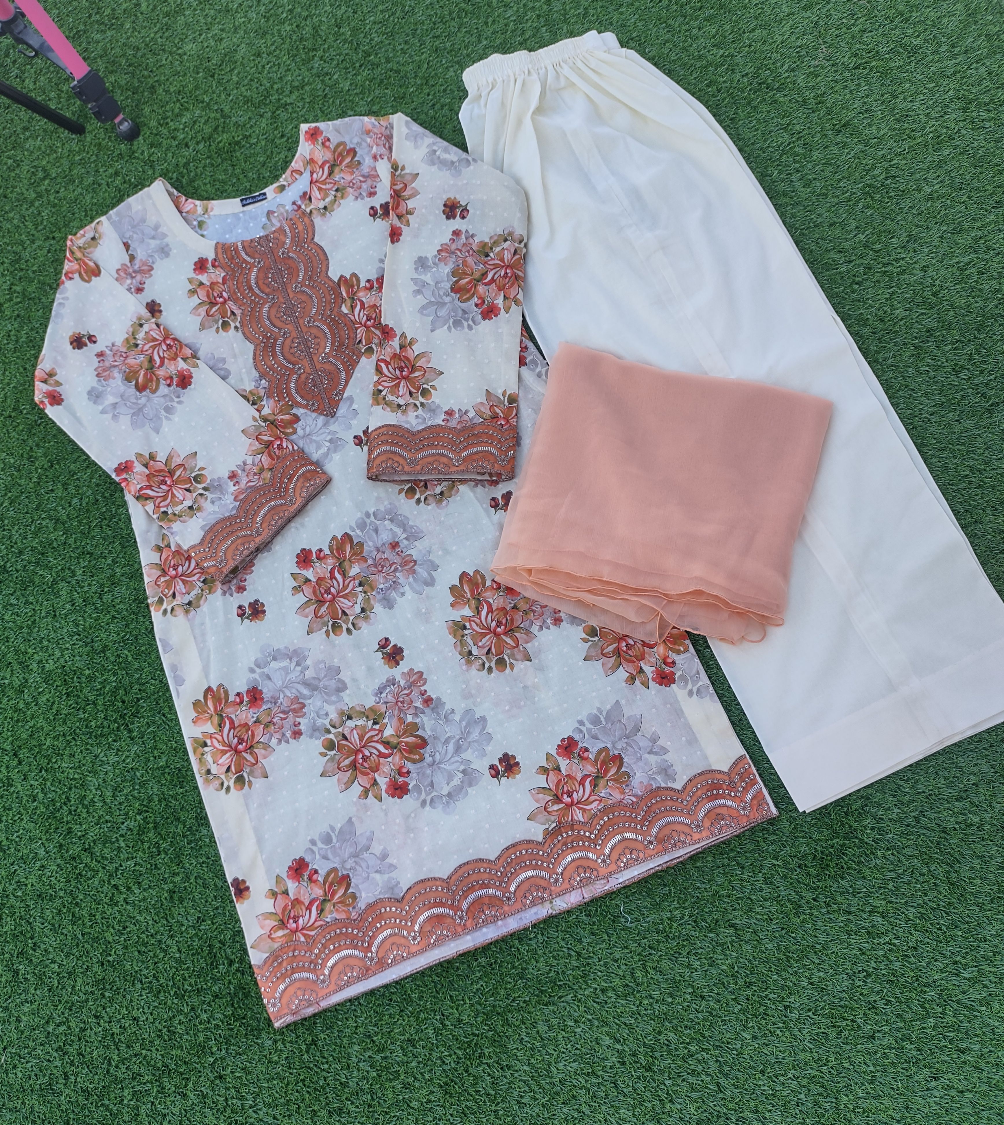 Floral Printed 3-Piece Suit