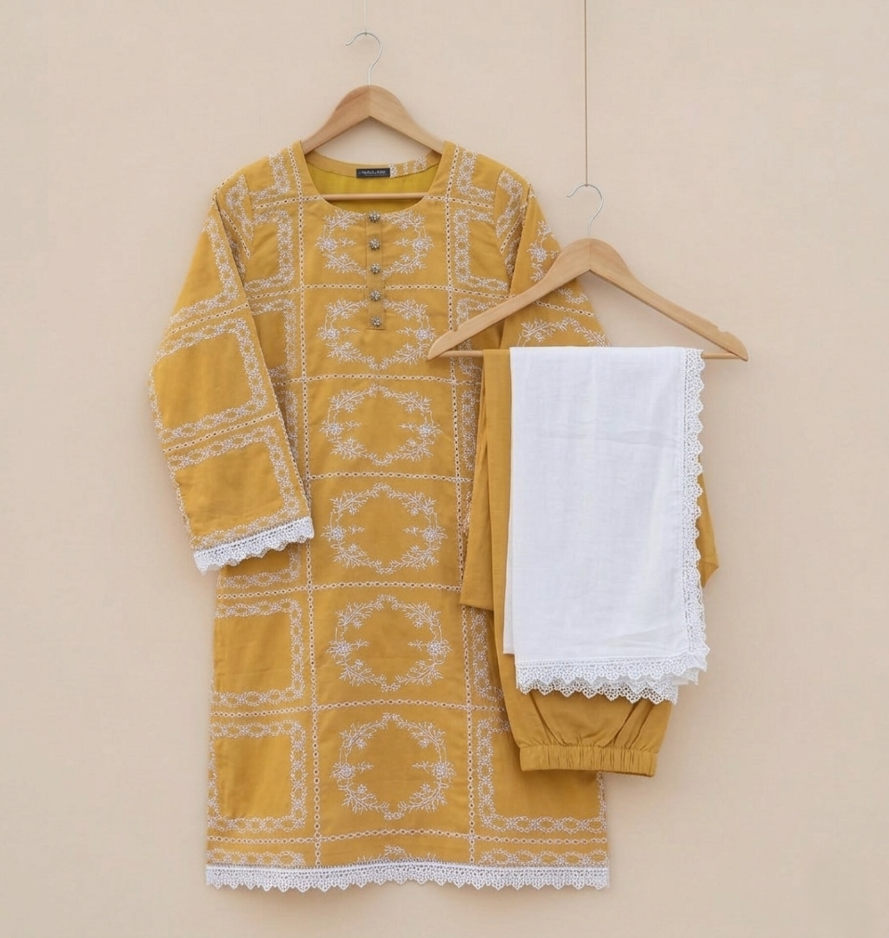 Yellow Chicken Kari Suit