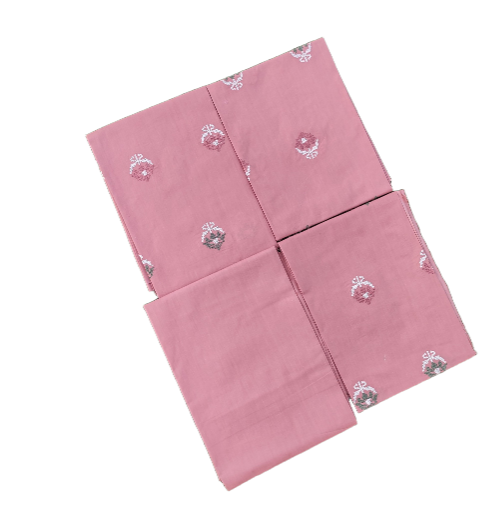 Beige-Pink Embroidered Suit