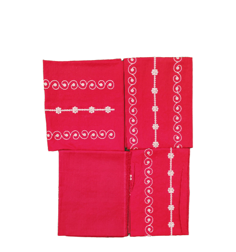 Red Embroidered Suit